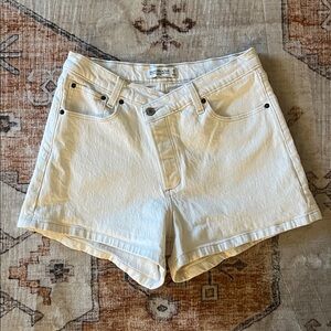 Abercrombie & Fitch Crossover Denim Shorts